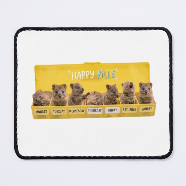Item preview, Quokka happy pills medicine doctor doc cute kawaii funny adorable vet veterinarian designed and sold by CheeseBlueprint.