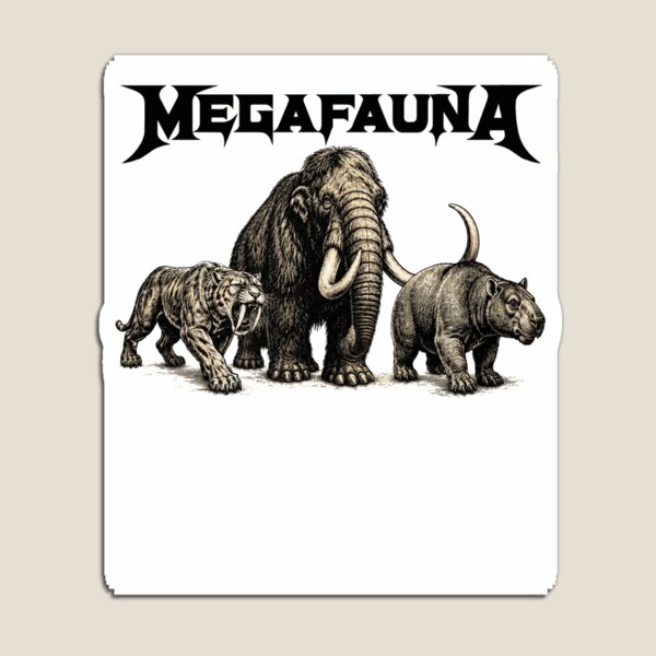 Item preview, MEGAFAUNA - Funny Prehistory Parody designed and sold by The Masked Designer.
