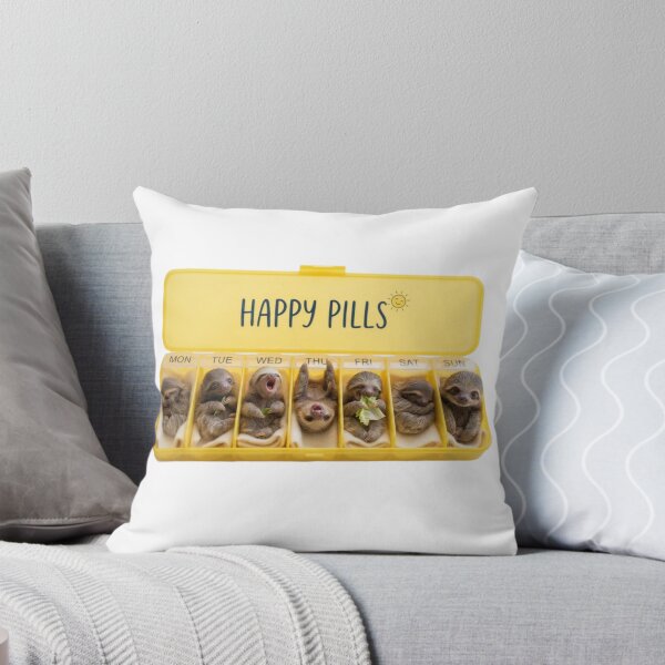 Item preview, Sloth happy pills medicine doctor doc cute kawaii funny adorable vet veterinarian designed and sold by CheeseBlueprint.