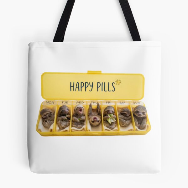 Item preview, Sloth happy pills medicine doctor doc cute kawaii funny adorable vet veterinarian designed and sold by CheeseBlueprint.