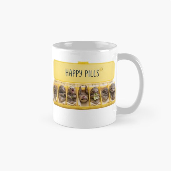 Item preview, Sloth happy pills medicine doctor doc cute kawaii funny adorable vet veterinarian designed and sold by CheeseBlueprint.
