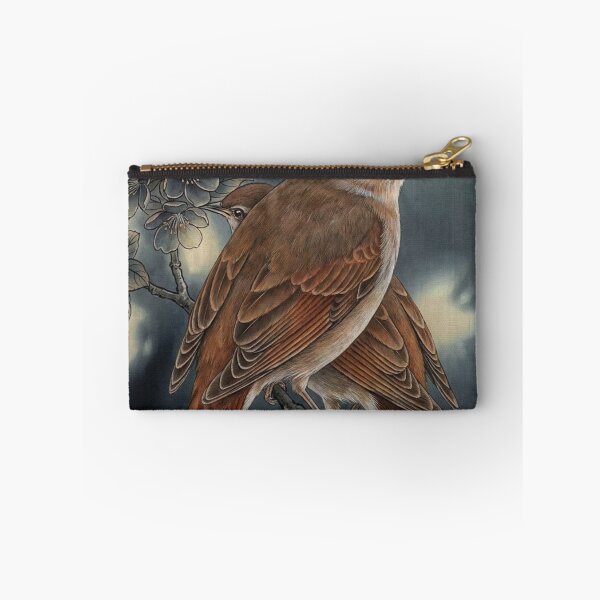 Item preview, Nightingale Songbird in Classical Chinese Brushwork Ink Painting designed and sold by OddlySticky.