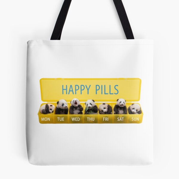 Item preview, Panda happy pills medicine doctor doc cute kawaii funny adorable vet veterinarian designed and sold by CheeseBlueprint.