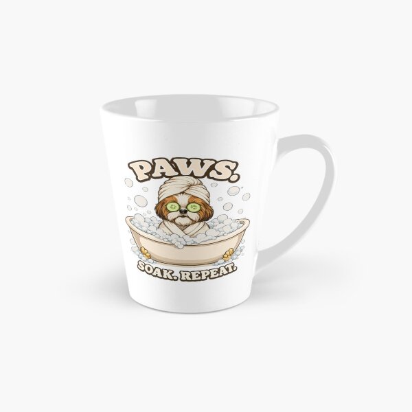 Item preview, Paws. Soak. Repeat. – Cute Shih Tzu Spa Day Bath Dog Design designed and sold by PawsAndPallette .
