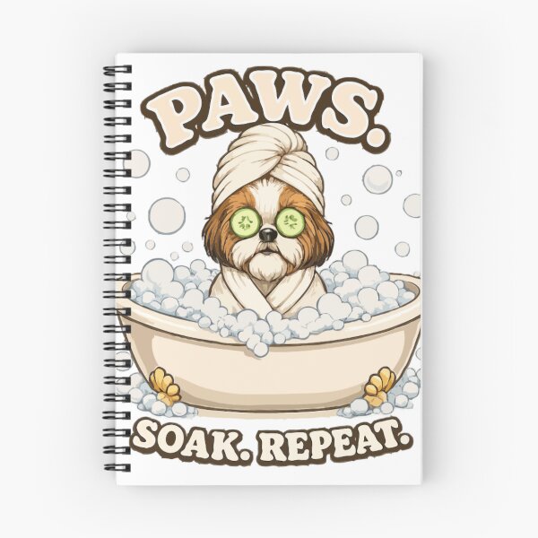 Item preview, Paws. Soak. Repeat. – Cute Shih Tzu Spa Day Bath Dog Design designed and sold by PawsAndPallette .