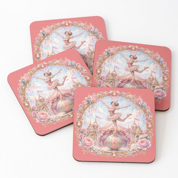 Item preview, Golden Circus Ball Acrobat in a Floral Fantasy Frame designed and sold by sunbowjp stadio.