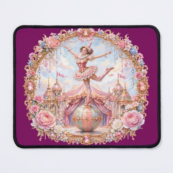 Item preview, Golden Circus Ball Acrobat in a Floral Fantasy Frame designed and sold by sunbowjp stadio.
