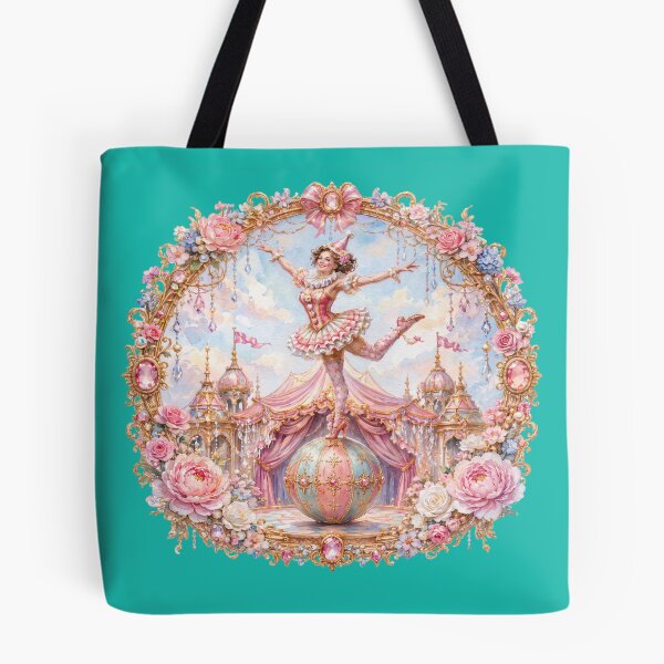Item preview, Golden Circus Ball Acrobat in a Floral Fantasy Frame designed and sold by sunbowjp stadio.