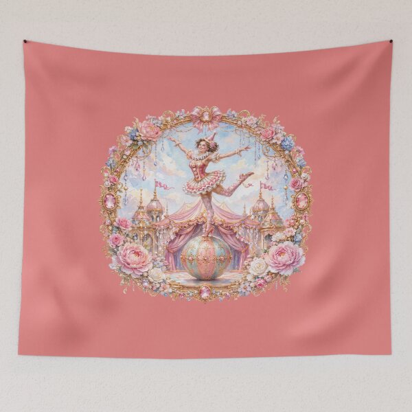 Item preview, Golden Circus Ball Acrobat in a Floral Fantasy Frame designed and sold by sunbowjp stadio.