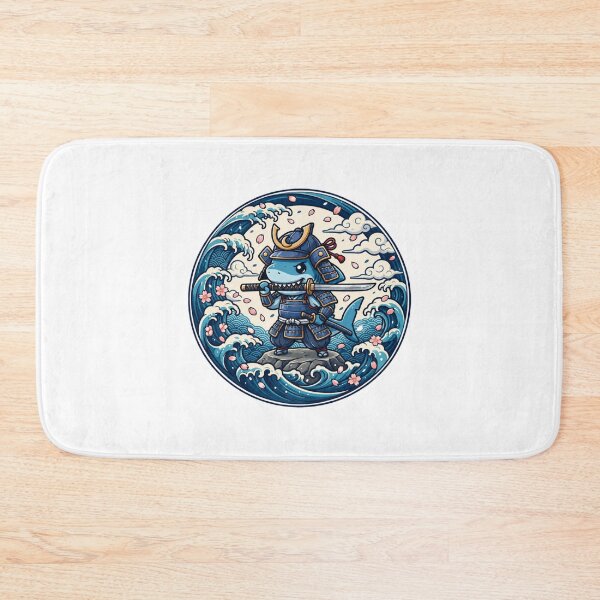 Item preview, Samurai Shark | Kawaii Shark Warrior | Japanese Samurai | Great Wave | Katana Warrior | Anime Ocean Art | Cute Japanese Fantasy designed and sold by MrDev.