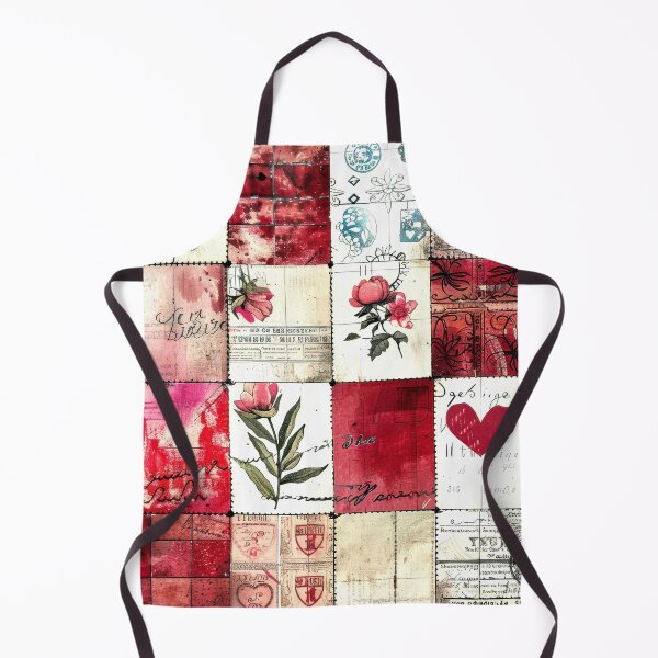 Item preview, Valentine's Day Patchwork-Style Vintage Digital Design Art designed and sold by DEC02.