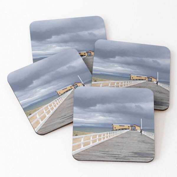 Item preview, Storm over Queenscliff Pier designed and sold by Yolanda Caporn Art.
