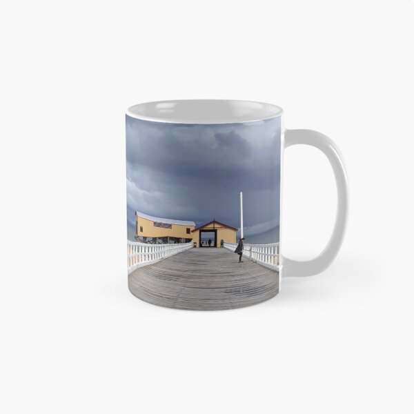 Item preview, Storm over Queenscliff Pier designed and sold by Yolanda Caporn Art.