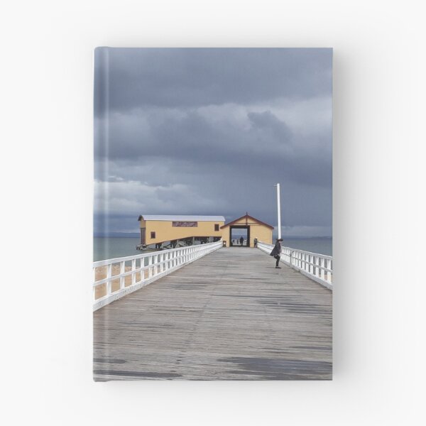 Item preview, Storm over Queenscliff Pier designed and sold by Yolanda Caporn Art.