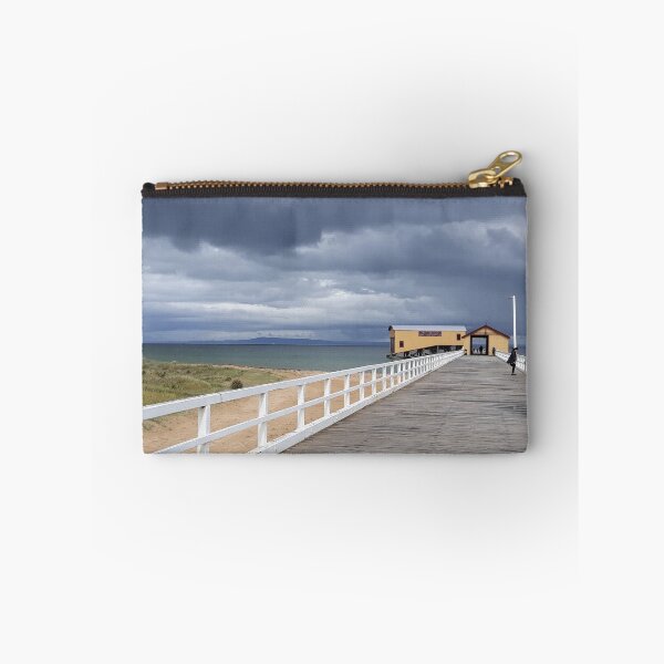 Item preview, Storm over Queenscliff Pier designed and sold by Yolanda Caporn Art.