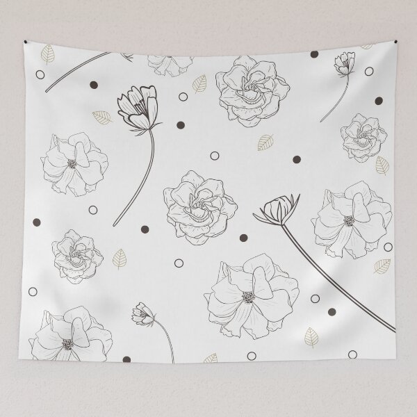 Item preview, hojas y flor designed and sold by Havolla.