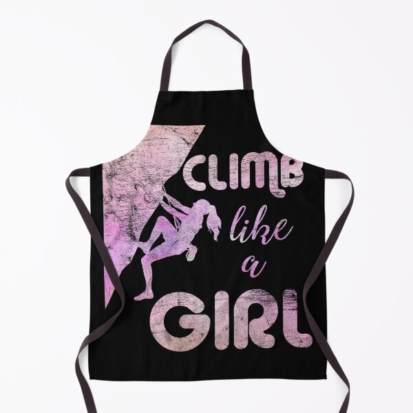 Item preview, Climb Like A Girl Retro Stylized Rock Climbing designed and sold by spellmadebylee.