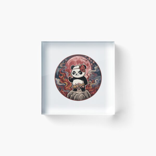 Item preview, Oni Panda | Kawaii Samurai Panda | Japanese Demon Mask | Red Moon | Cherry Blossoms | Anime Fantasy | Cute Warrior Panda designed and sold by MrDev.