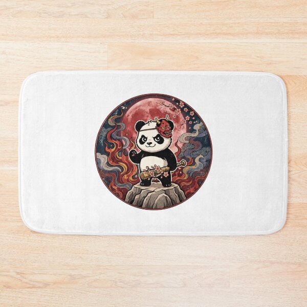Item preview, Oni Panda | Kawaii Samurai Panda | Japanese Demon Mask | Red Moon | Cherry Blossoms | Anime Fantasy | Cute Warrior Panda designed and sold by MrDev.