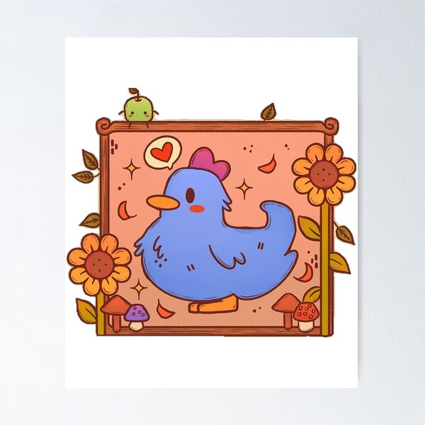 Item preview, Stardew Valley Chicken Pixel Farm Game designed and sold by tesslstmoved.