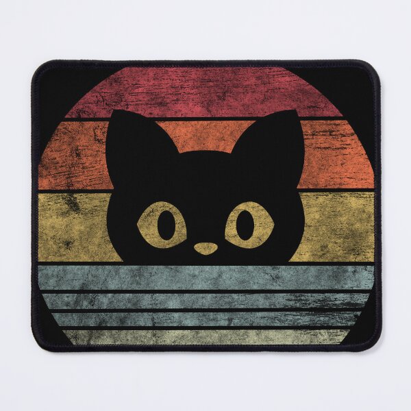 Item preview, Vintage Sunset Cat Silhouette Retro Aesthetic designed and sold by spellmadebylee.