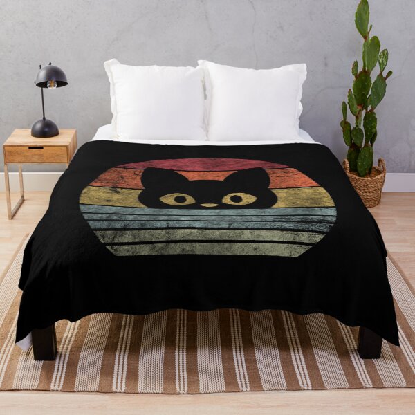 Item preview, Vintage Sunset Cat Silhouette Retro Aesthetic designed and sold by spellmadebylee.