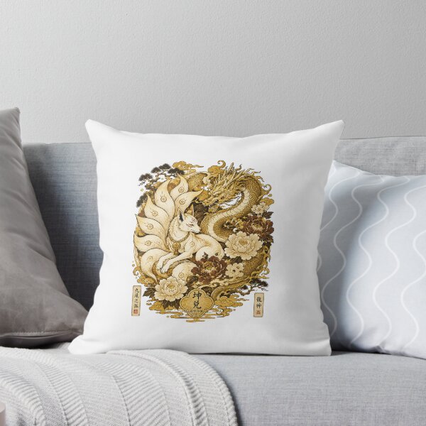 Item preview, Rinpa Gilded Fox & Dragon Harmony designed and sold by Terraprompt.