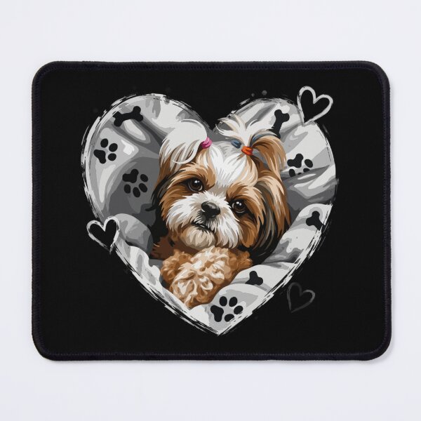 Item preview, Shih Tzu Heart – Cute Dog Lover Paw Print Design designed and sold by PawsAndPallette .