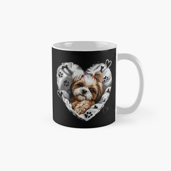 Item preview, Shih Tzu Heart – Cute Dog Lover Paw Print Design designed and sold by PawsAndPallette .