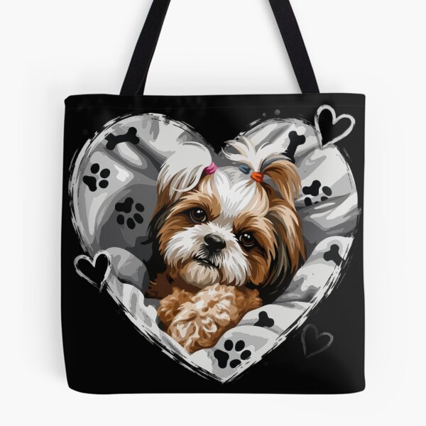 Item preview, Shih Tzu Heart – Cute Dog Lover Paw Print Design designed and sold by PawsAndPallette .