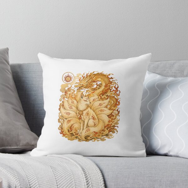 Item preview, Nihonga Fox Spirit & Fire Dragon designed and sold by Terraprompt.