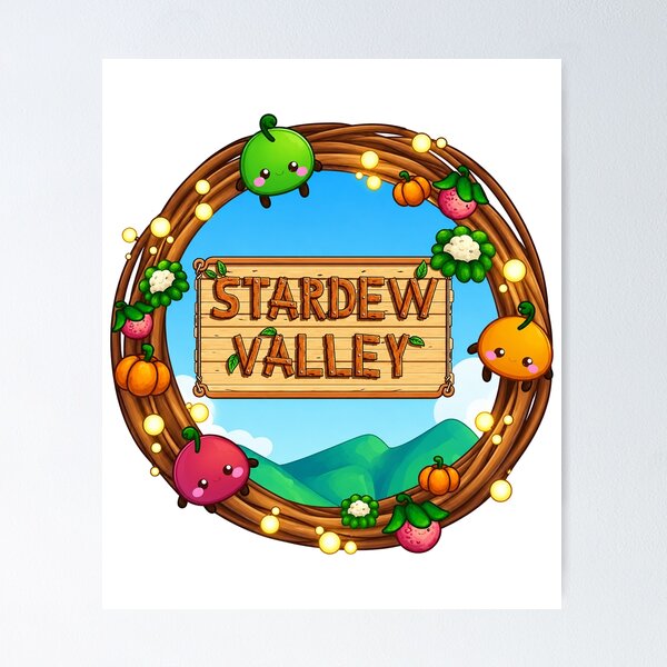 Item preview, Stardew Valley Pixel Farm Game designed and sold by tesslstmoved.