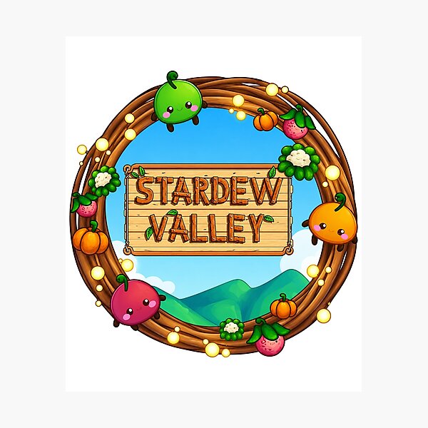 Item preview, Stardew Valley Pixel Farm Game designed and sold by tesslstmoved.