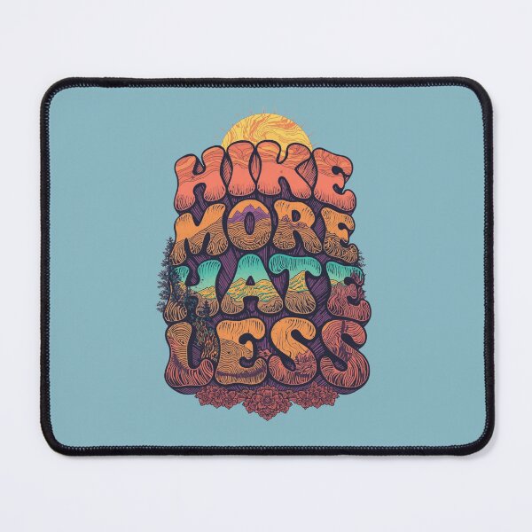 Item preview, Hike More Hate Less Retro 70s Poster  designed and sold by Skyrocketz.