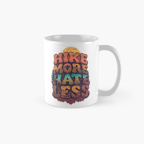 Item preview, Hike More Hate Less Retro 70s Poster  designed and sold by Skyrocketz.