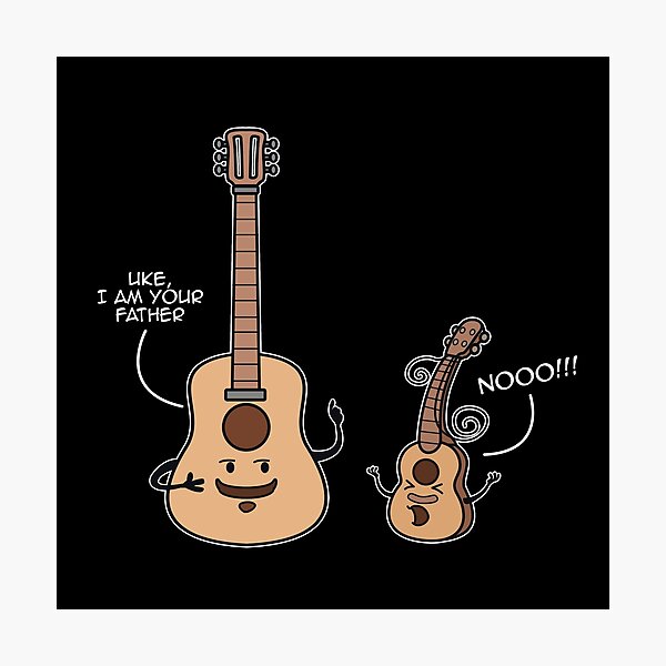 Item preview, Uke I Am Your Father Funny Ukulele Guitar Parody designed and sold by spellmadebylee.