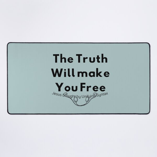 Item preview, The Truth will Make You Free - Inspiring Motivational Minimalism Products designed and sold by UnifyingSyntax.