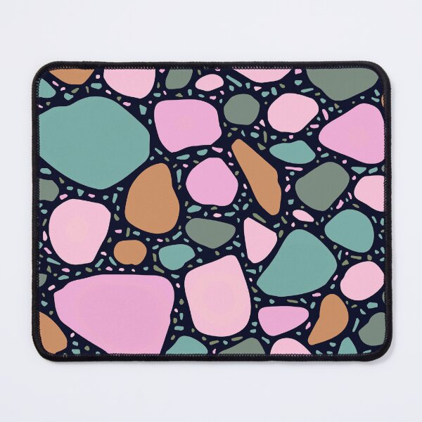 Item preview, Pink, Seafoam Green, And Earth Tone Terrazzo Pattern designed and sold by DEC02.