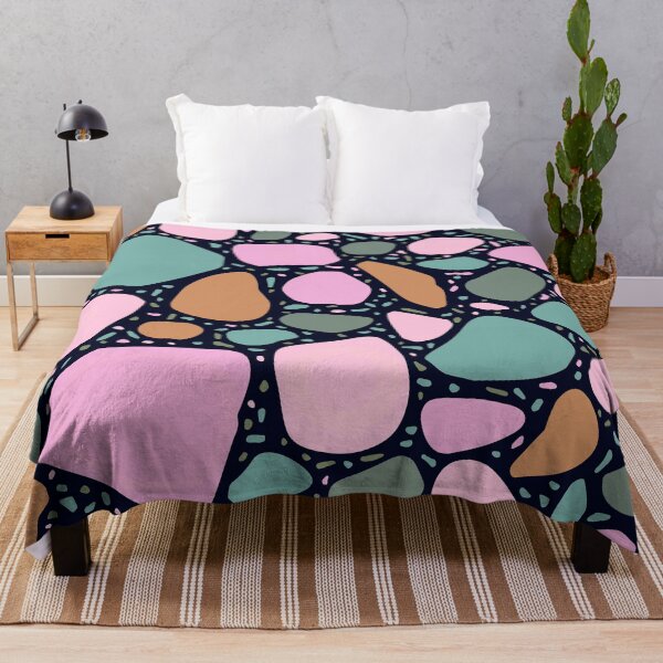 Item preview, Pink, Seafoam Green, And Earth Tone Terrazzo Pattern designed and sold by DEC02.