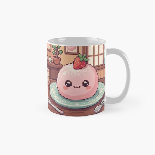 Item preview, Strawberry mochi pixel art cute  designed and sold by Purpleclomb.