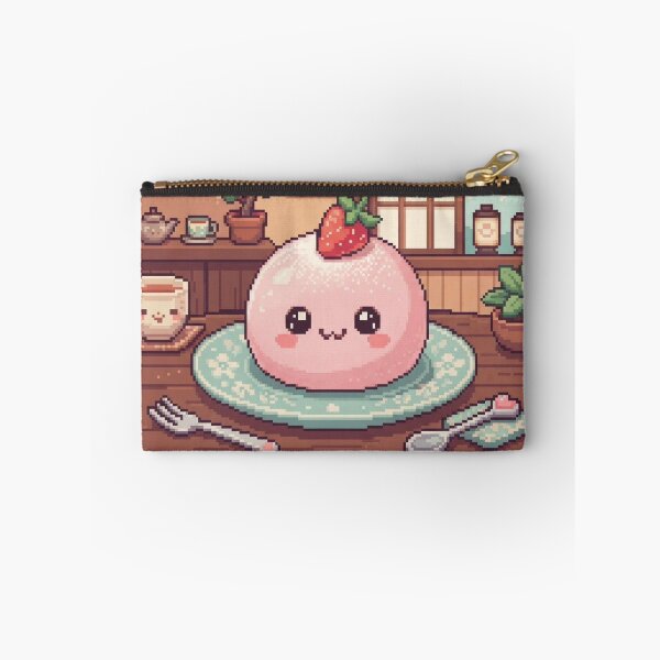 Item preview, Strawberry mochi pixel art cute  designed and sold by Purpleclomb.