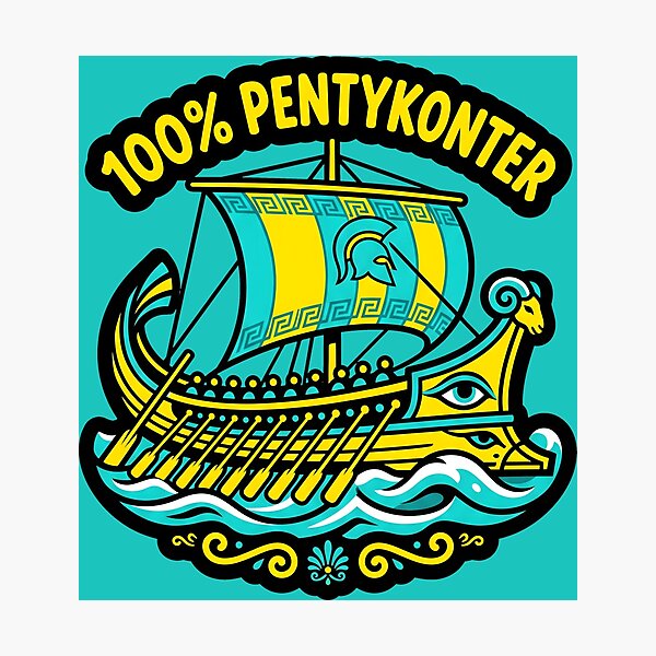 Item preview, Ancient Greek Galley 100% Pentykonter Ancient History designed and sold by SplashTastic.