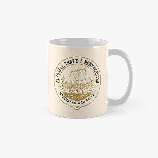 Item preview, Mycenaean War Galley Actually That's A Pentykonter Ancient History designed and sold by SplashTastic.