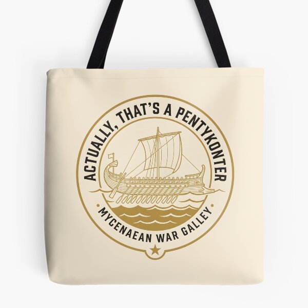 Item preview, Mycenaean War Galley Actually That's A Pentykonter Ancient History designed and sold by SplashTastic.