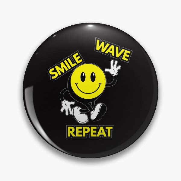 Item preview, Smile Wave Repeat Cute Smiley Face designed and sold by BluntLines.
