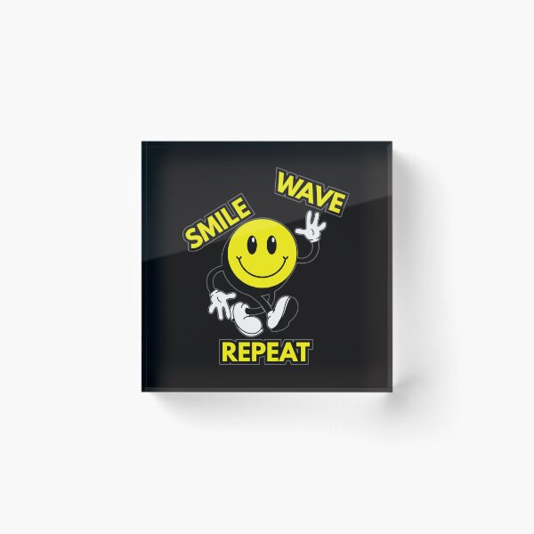 Item preview, Smile Wave Repeat Cute Smiley Face designed and sold by BluntLines.