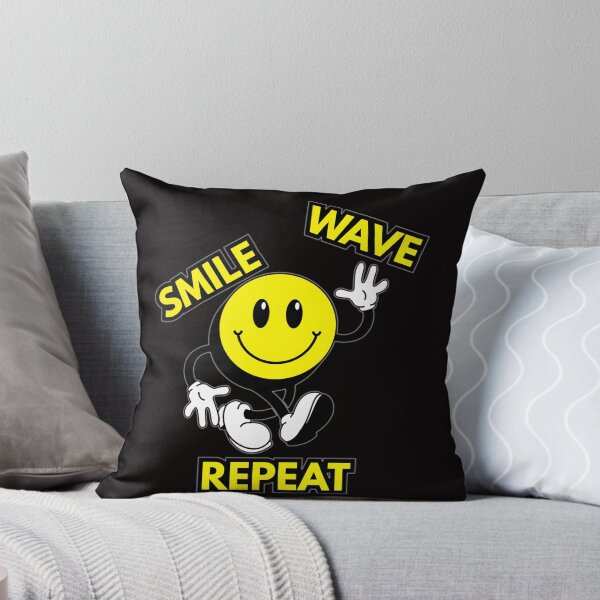 Item preview, Smile Wave Repeat Cute Smiley Face designed and sold by BluntLines.