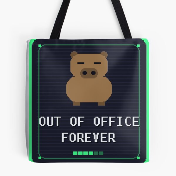 Artikelvorschau, Out Of Office Forever — Funny Pixel Art Burnout Office Humor entworfen und verkauft von One More Run.
