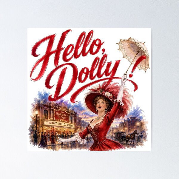 Item preview, Copy of Hello Dolly! the Musical - Dolly Gallagher Levi designed and sold by Lyric Vault - Rock on.