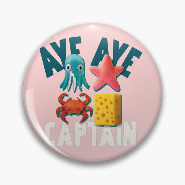 Item preview, Aye Aye Captain - Cute Underwater Sea Squad Octopus Starfish Crab Sponge designed and sold by GenZFashion000.